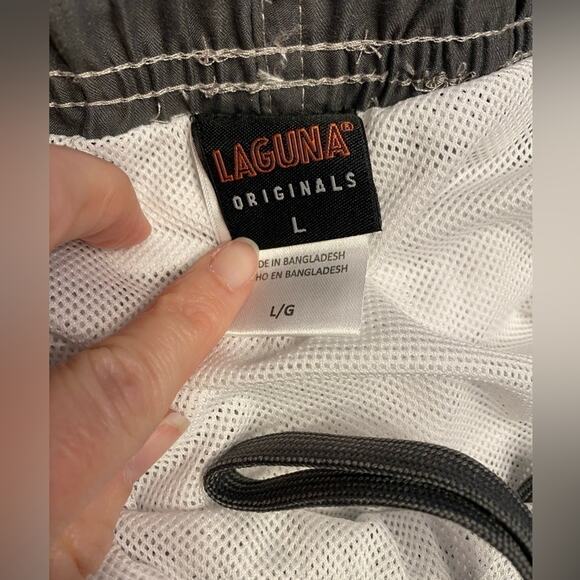 LAGUNA Originals Summer Travel Vacation Cargo Style Swim Trunks Shorts Large - Picture 8 of 9